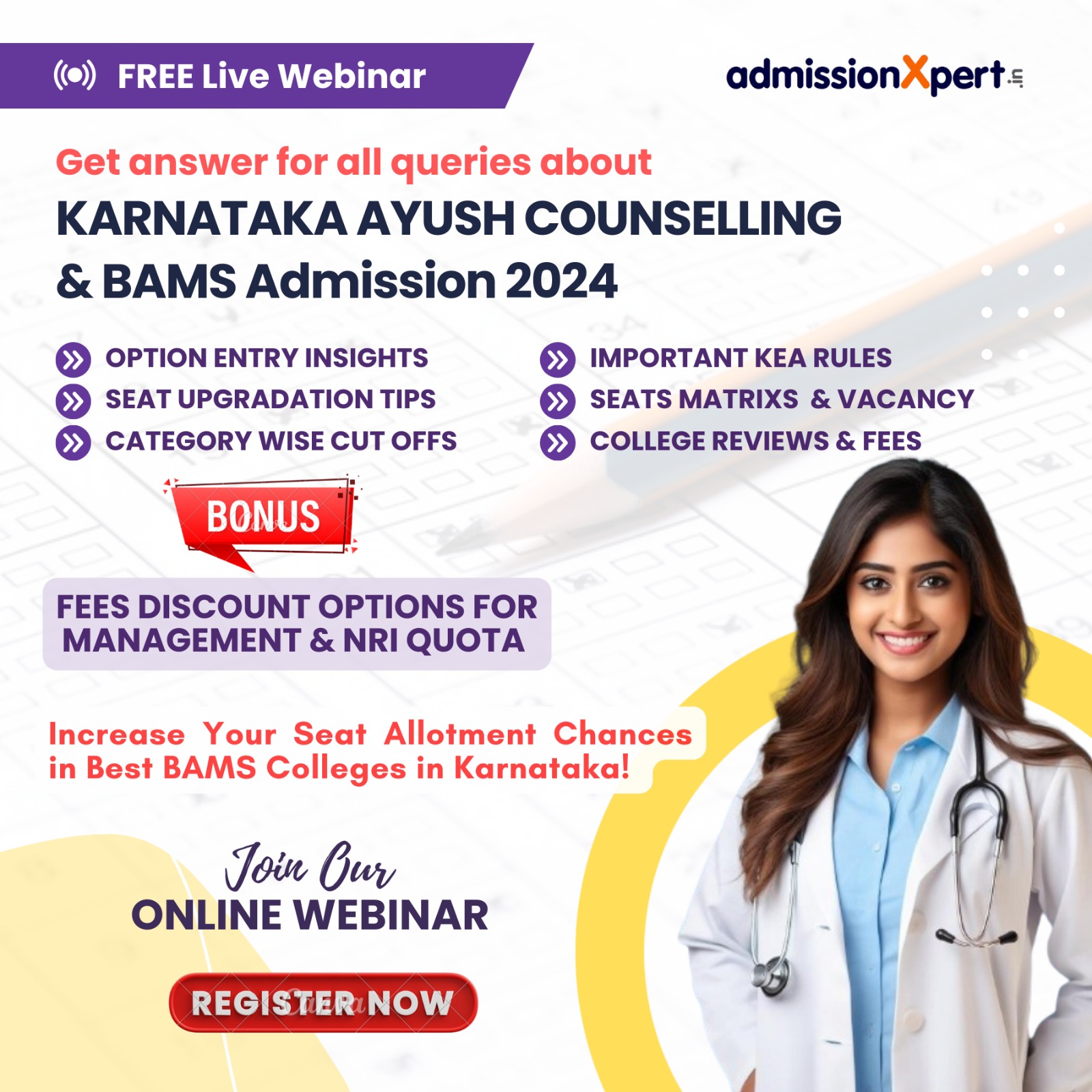 Karnatalka Ayush Counselling Webinar