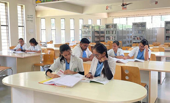 Atreya Ayurvedic Medical College, library