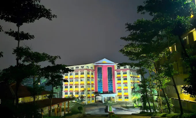 Prasanna College of Ayurveda, Night View